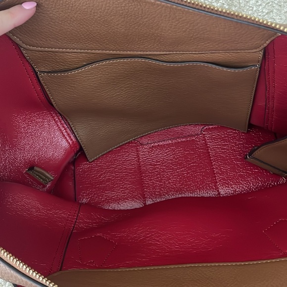 Tory Burch Perry Convertible Satchel Purse/Tote -Brown - Picture 5 of 11